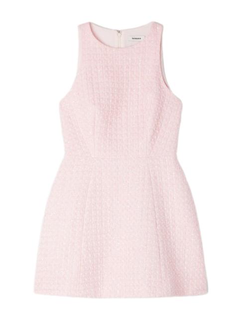 Sandro SANDRO Sequin tweed short dress in Pink at Nordstrom