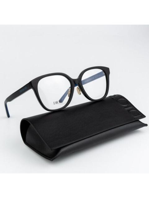 Dior NEW Dior LAPARISIENNEDIORO S3F 1000 Shiny Black Blue Women Eyeglasses