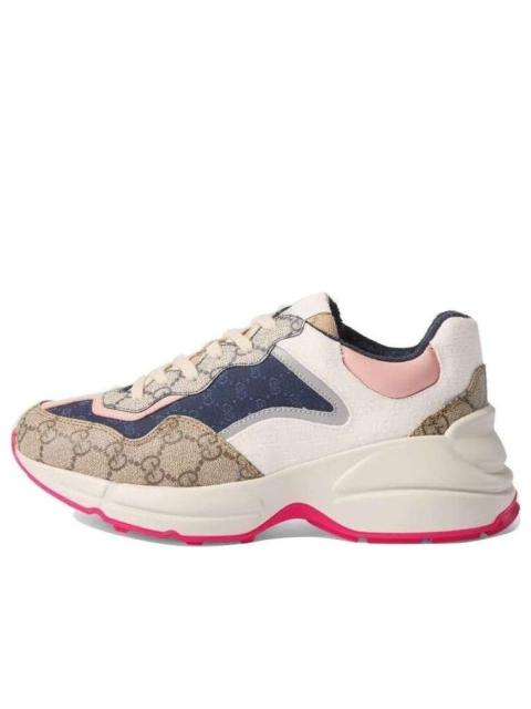 GUCCI (WMNS) Gucci GG Rhyton 'Beige White Pink' 620185-99WF0-4371