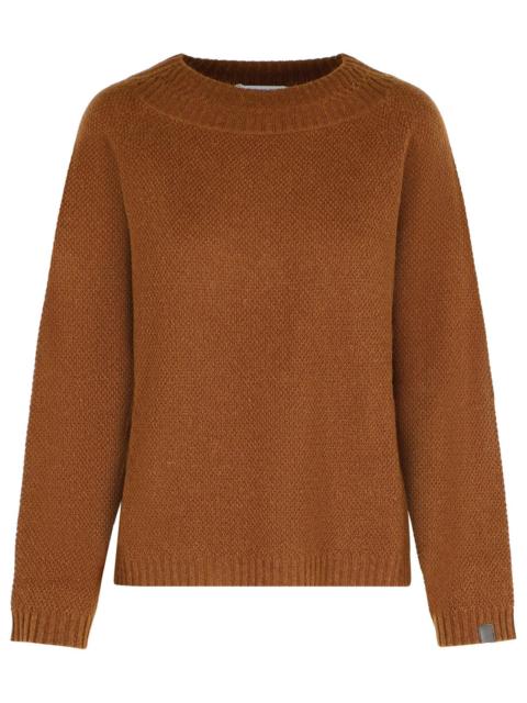 Max Mara Max Mara 'Laser' Sweater In Leather-Colored Camel Yarn Women