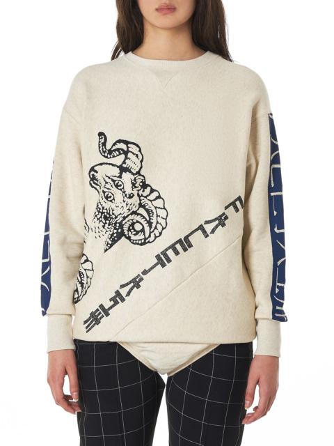 FACETASM Diagonal Seam One-Piece Pullover