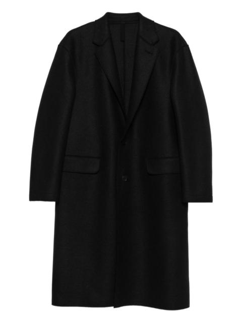 Harris Wharf London flap-pocket single-breasted coat