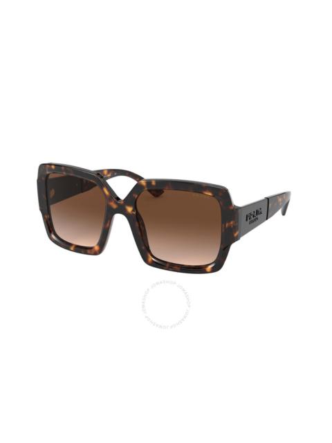 Prada Prada Brown Gradient Square Ladies Sunglasses PR 21XS 2AU6S1 54