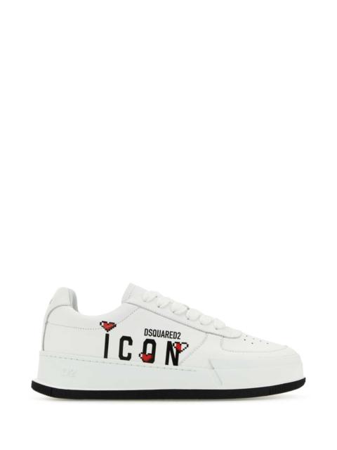 Dsquared Women White Leather Sneakers