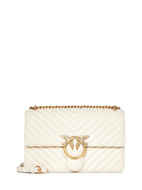 PINKO BORSA A SPALLA CLASSIC LOVE BAG ONE CHEVRON PINKO