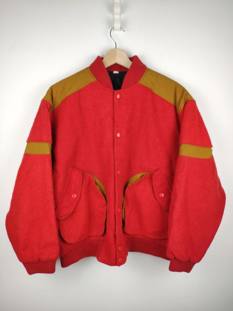 Other Designers Vintage - Vintage Issey Miyake Style Wool Bomber Jacket Back Pocket