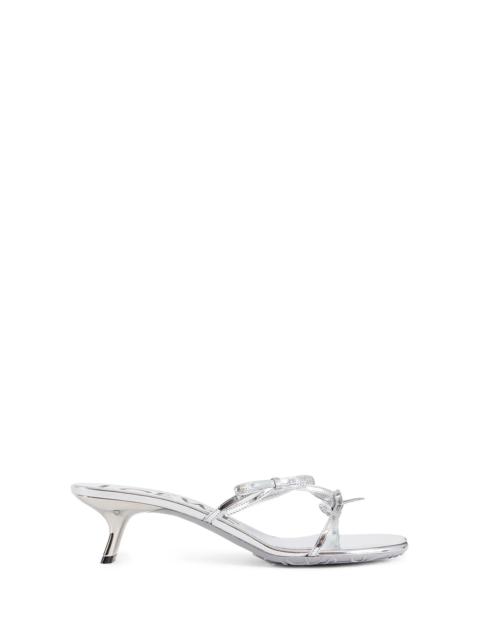 Loewe Petal-Sandal-In-Metallic-Calfskin