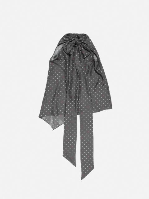 Acne Studios Silk bow blouse - Grey