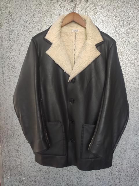 Other Designers Issey Miyake - Zucca Jacket leather design distressed