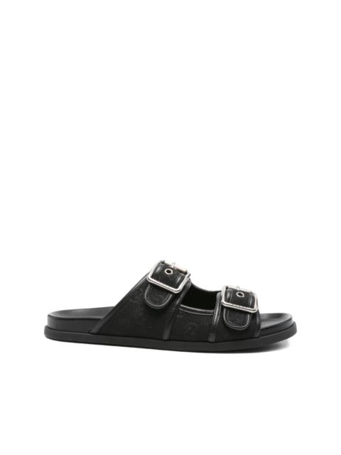 GUCCI double-buckle leather sandals