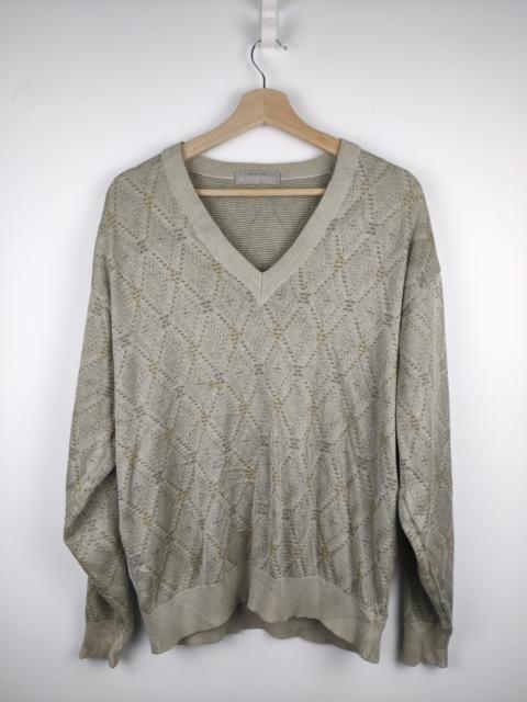 Other Designers Vintage - Steal 💥 Vintage Knit Sweater Diamond Style Japanese