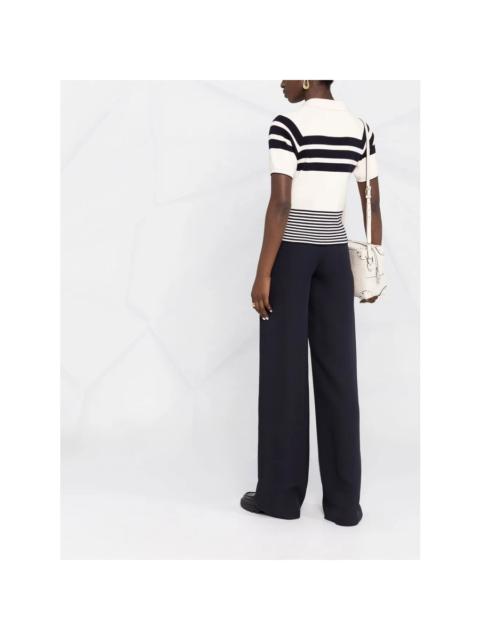 Valentino Valentino Garavani High-Waisted Wide-Leg Trousers