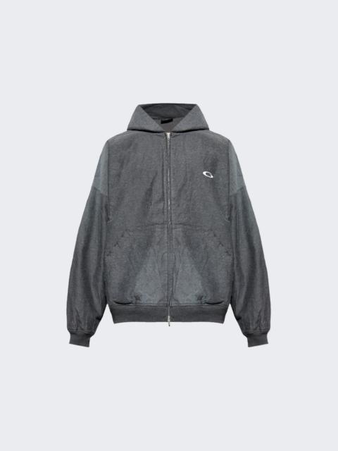 BALENCIAGA Trompe L'oeil Hoodie Anthracite