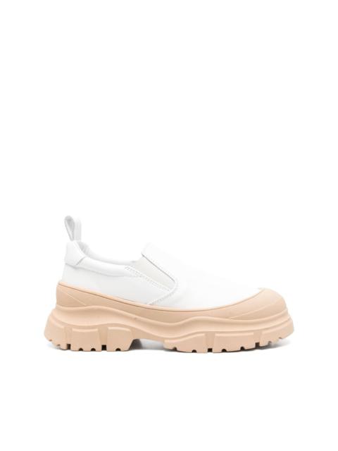 leather sneakers