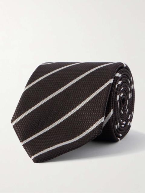 8cm Striped Silk-Jacquard Tie
