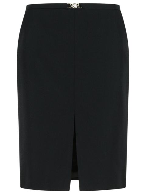 VERSACE Versace Black Virgin Wool Skirt