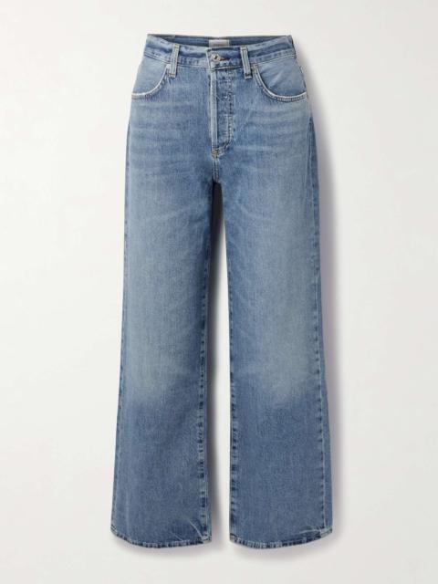 Annina high-rise wide-leg jeans - 30” Mid denim