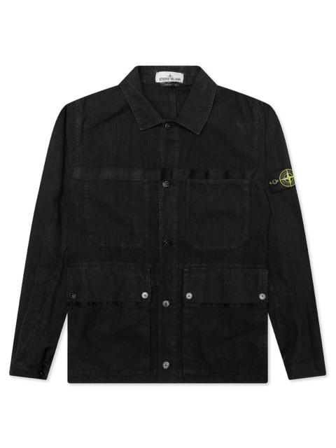 Stone Island LINO NYLON TELA FIELD JACKET - BLACK