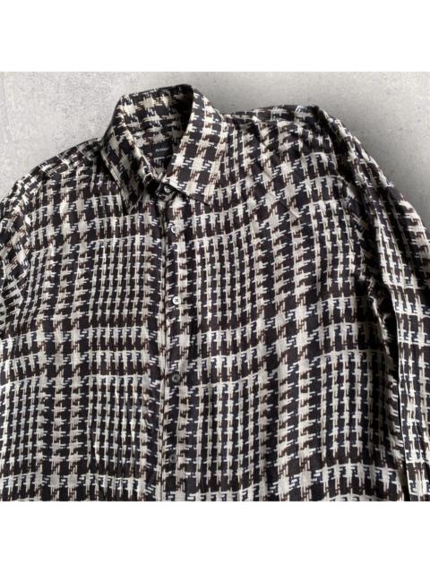 Jil Sander Jil Sander Silk Houndstooth Print Shirt