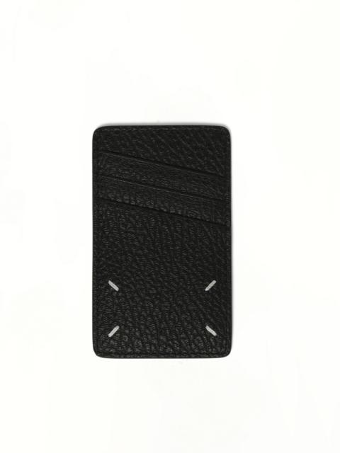 Maison Margiela Logo Vertical Card Holder in Black