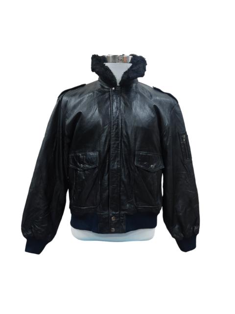 Vintage - US AIR FORCE Aviator Bomber Cowhide Leather Jacket