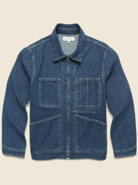 ALEX MILL Denim Chore Jacket - Indigo
