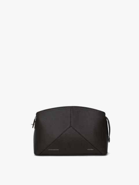 Victoria Beckham Victoria Clutch Bag In Black Grained Leather