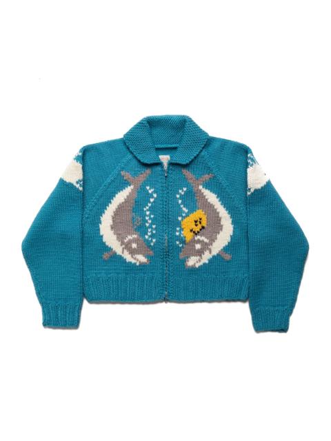 Kapital Hand Knit PECKISH TROUT ZIP Bolero