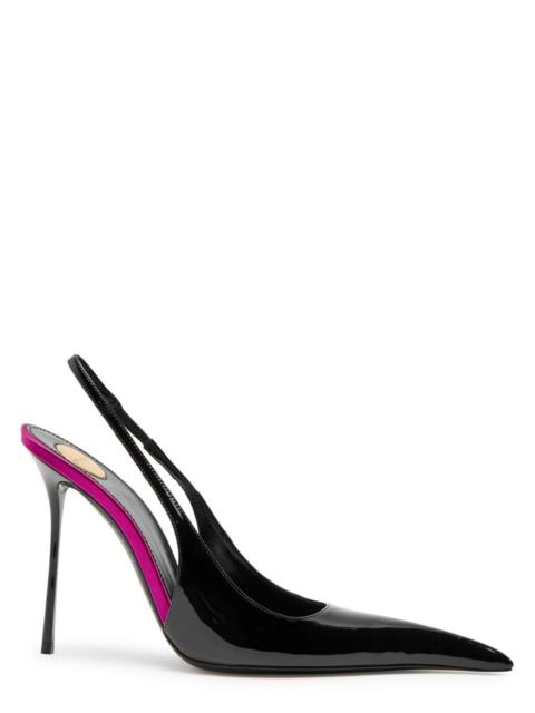 SAINT LAURENT Saint Laurent Amalia 110 Patent Leather Slingback Pumps