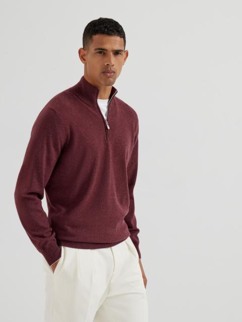 Brunello Cucinelli Cashmere sweater with half zip