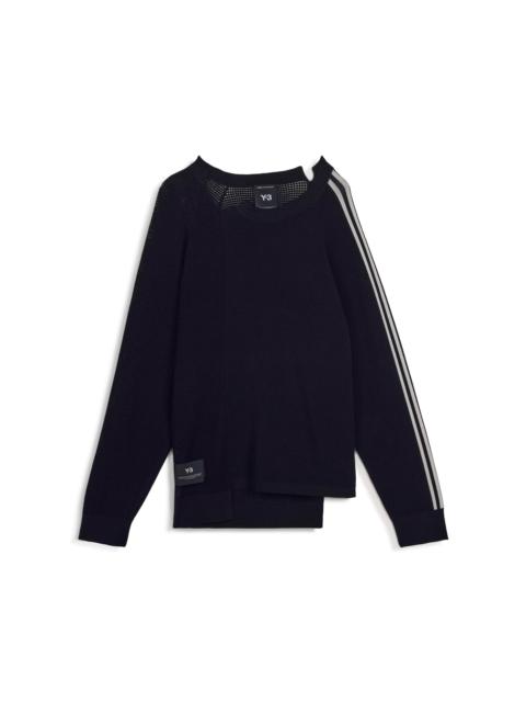 Y-3 Y-3 LOGO KNIT SWEATSHIRT – BLACK