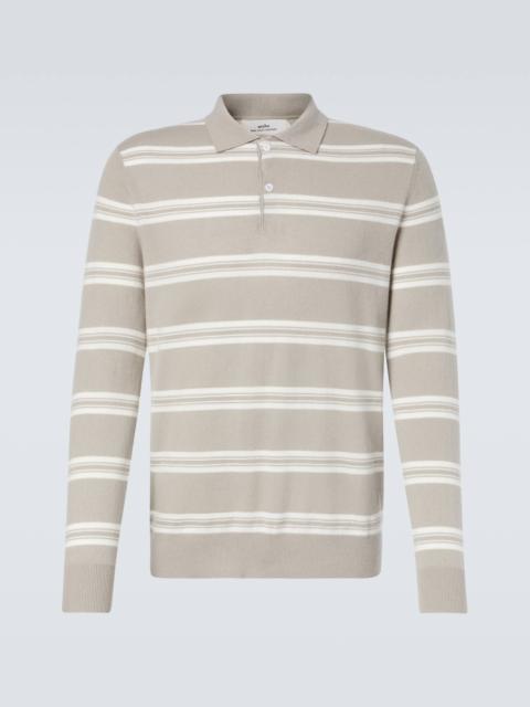 arch4 Mr Swansea striped cashmere polo sweater