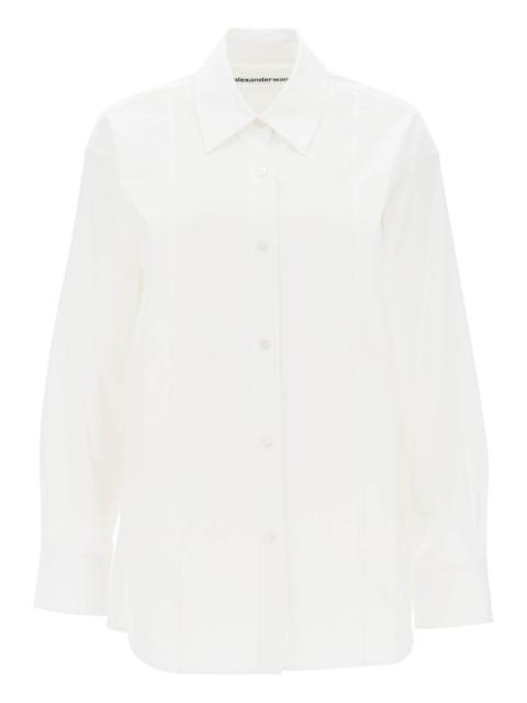 Alexander Wang Poplin Shirt With Rhinestones