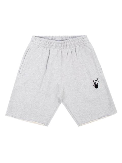 Off-White Marker Sweatshorts 'Melange Grey/Red'