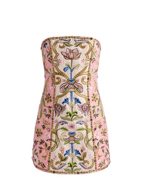 Alice + Olivia KATIA EMBROIDERED MINI DRESS