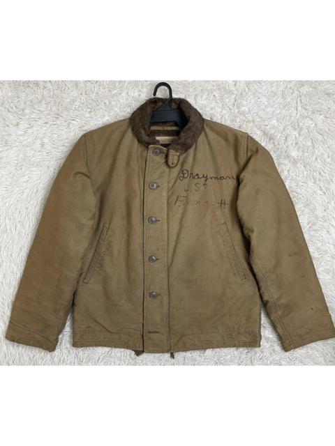 Very Rare - 🔥STEALS True Vintage USN N-1 N1 Deck Jacket 40s WW2 - 38