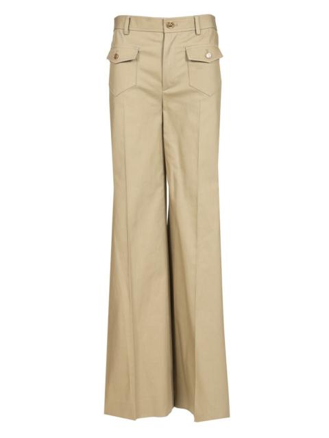 CELINE Celine Women Cotton Gabardine Trousers