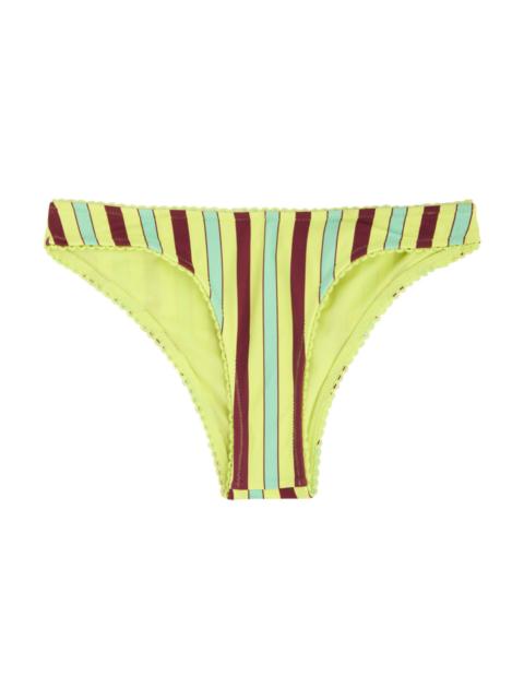 DAMSON MADDER. Damson Madder Striped Bikini Briefs