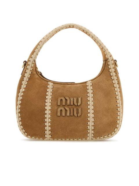 Miu Miu Wander Suede and Crochet Bag