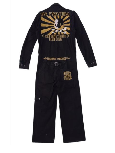 Other Designers Japanese Brand - Steals Skull ☠️ Overall Jumpsuit Long Sleeve