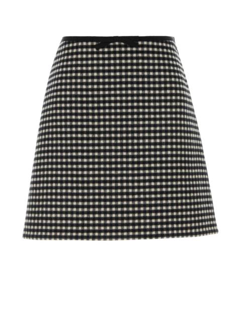 Valentino Valentino Garavani Women Embroidered Flannel Mini Skirt