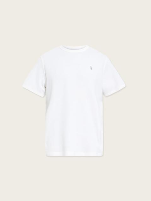 ALLSAINTS ELLIS WAFFLE TEXTURE CREW NECK RAMSKULL T-SHIRT