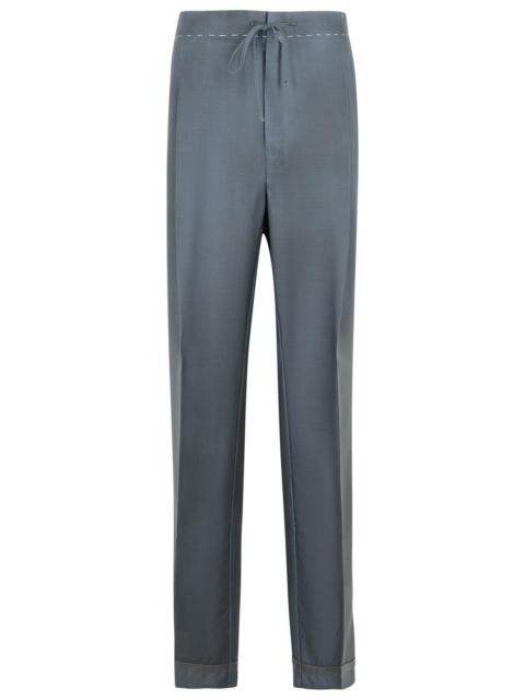 Maison Margiela Maison Margiela Grey Wool Blend Trousers Women