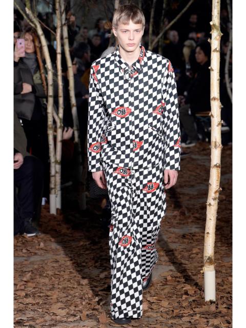 Off-White Off-White - F/W 17 - Falling Leaf Check Pants