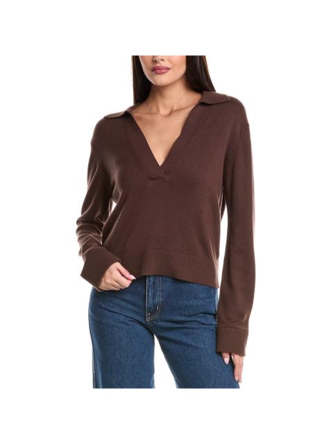 SIMKHAI SIMKHAI Cashmere-Blend Polo Sweater