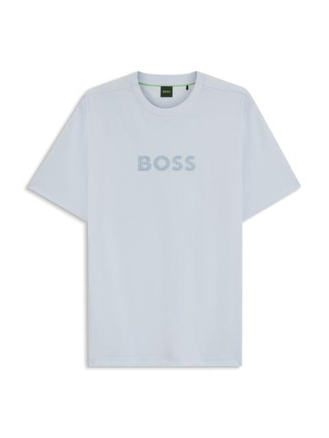 BOSS COTTON-JERSEY T-SHIRT WITH GOLF-INSPIRED LOGO