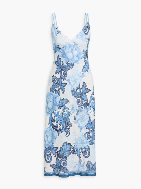 Alice + Olivia Kiro paisley-print crepe midi dress
