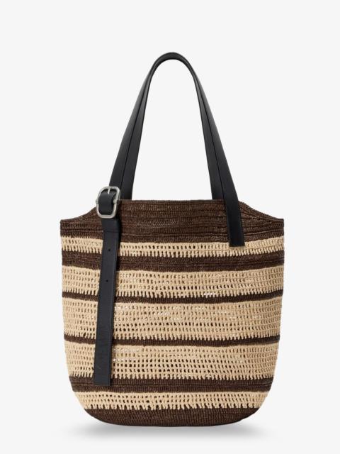 Loewe Loewe Men Paula's Ibiza Two-Tone Raffia Loop Shopping Bag
