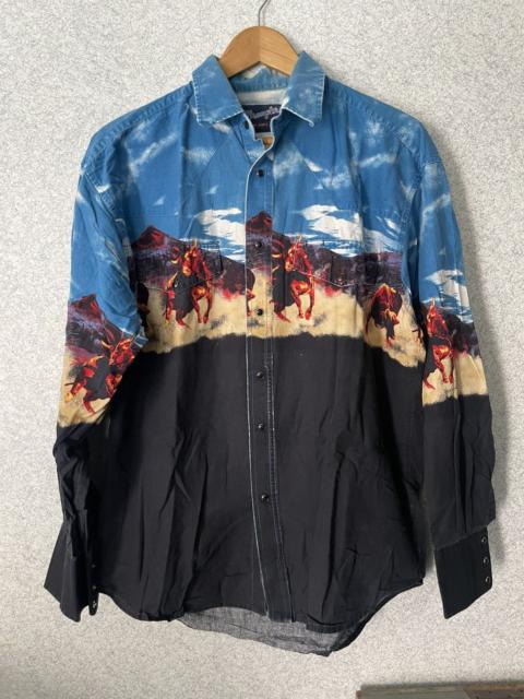Other Designers Cowboy Equipment - Wrangler Animal Print Long Sleeve Casual Button-Down Shirts