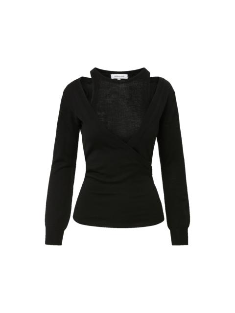 VERONICA BEARD LOLASEE MERINO WOOL PULLOVER